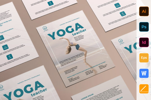 Download Yoga Instructor Flyer Template - Yoga Collection