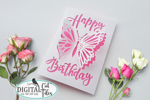 Download Pop Up Butterfly Birthday Card Svg - Car Collection