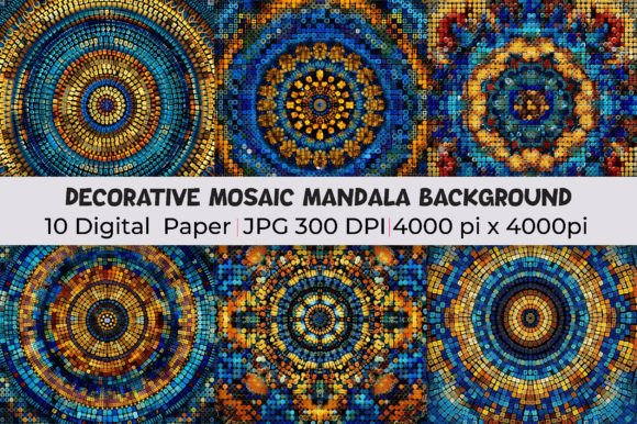Download Decorative Mosaic Mandala Backgrounds - Mandala Collection