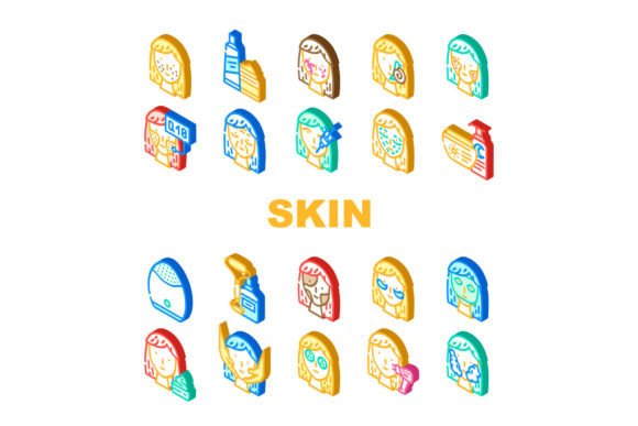 Download Facial Skin Care and Treatment Icons Set - Car Collection