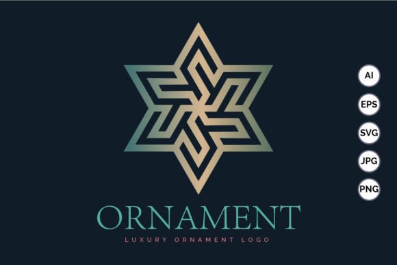 Download Hexagram Stars Ornament Gold Luxury Mode - Ornament Collection