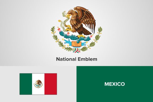 Download Mexico National Emblem and Flag Template - Premium Resources