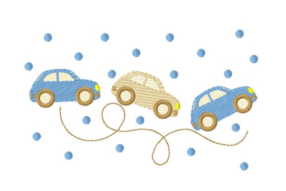 Download Cute Cars Embroidery Design – Baby Car - Premium Resources
