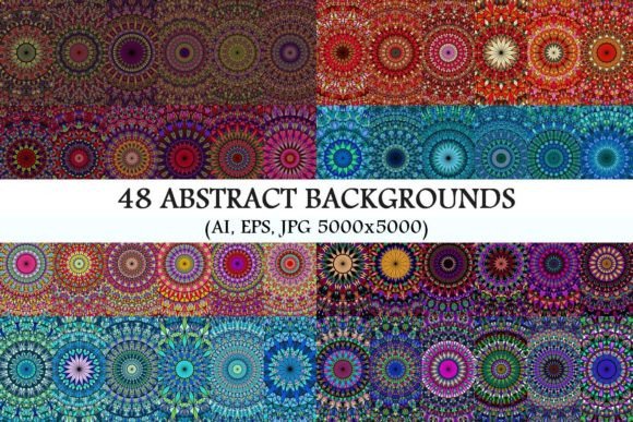 Download 48 Mosaic Mandala Backgrounds - Mandala Collection