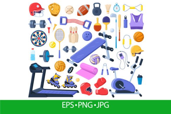 Download Cartoon Sport Fitness Equipment, Gym - Car Collection